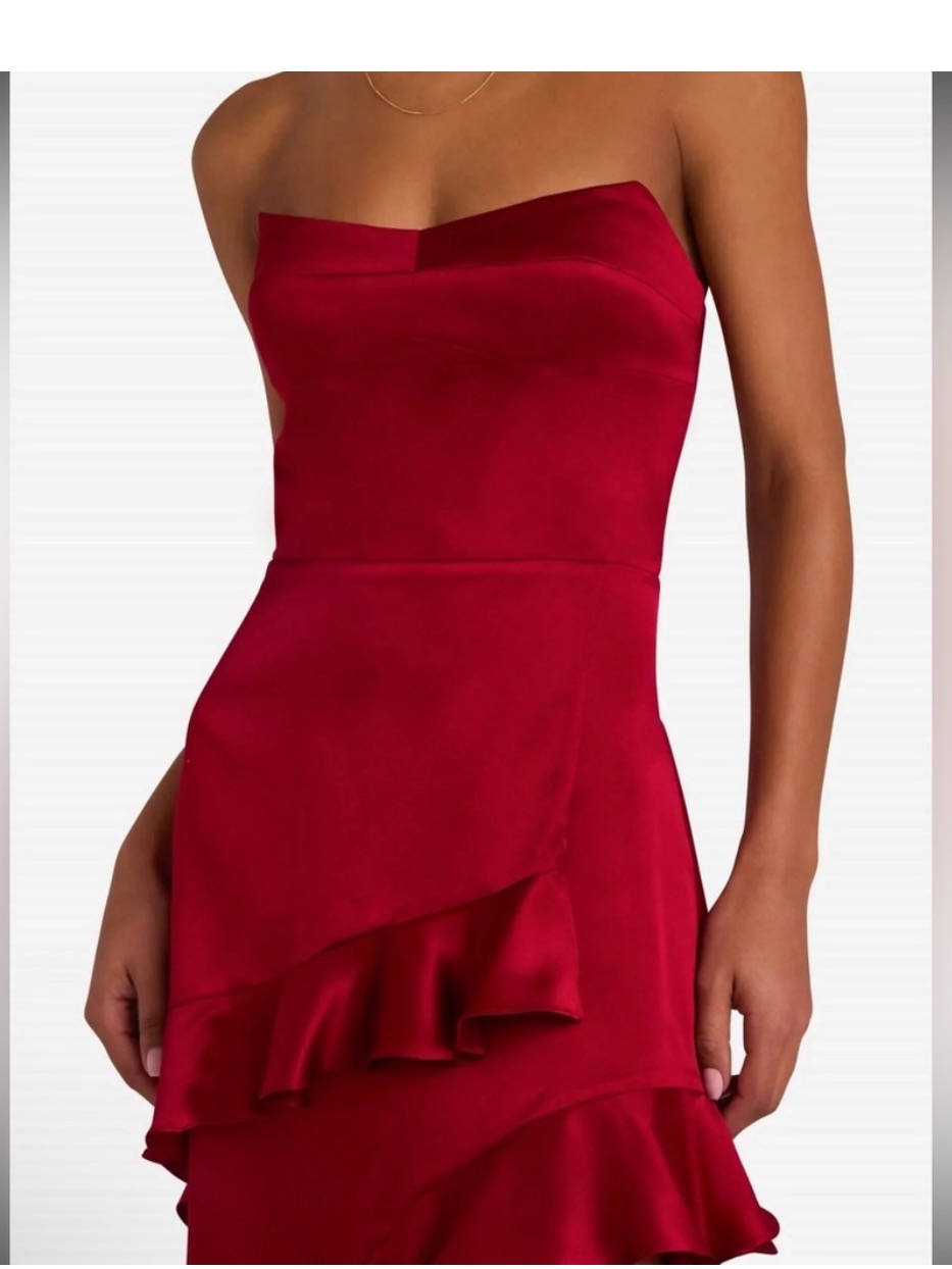 Nwt Amanda Uprichard Magnolia Maxi Dress In Red
